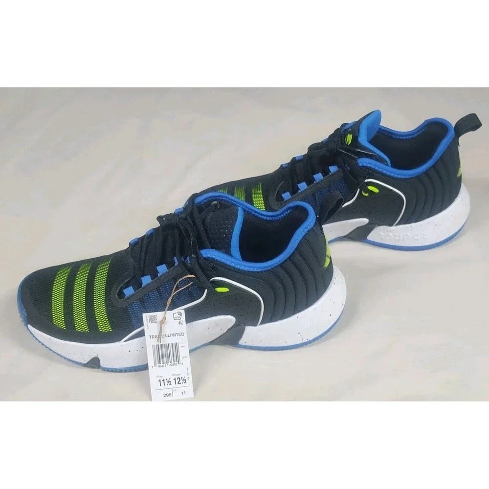 Adidas Trae Unlimited Black Lucid Lemon Blue Bird Men Sz 11.5 New In Box